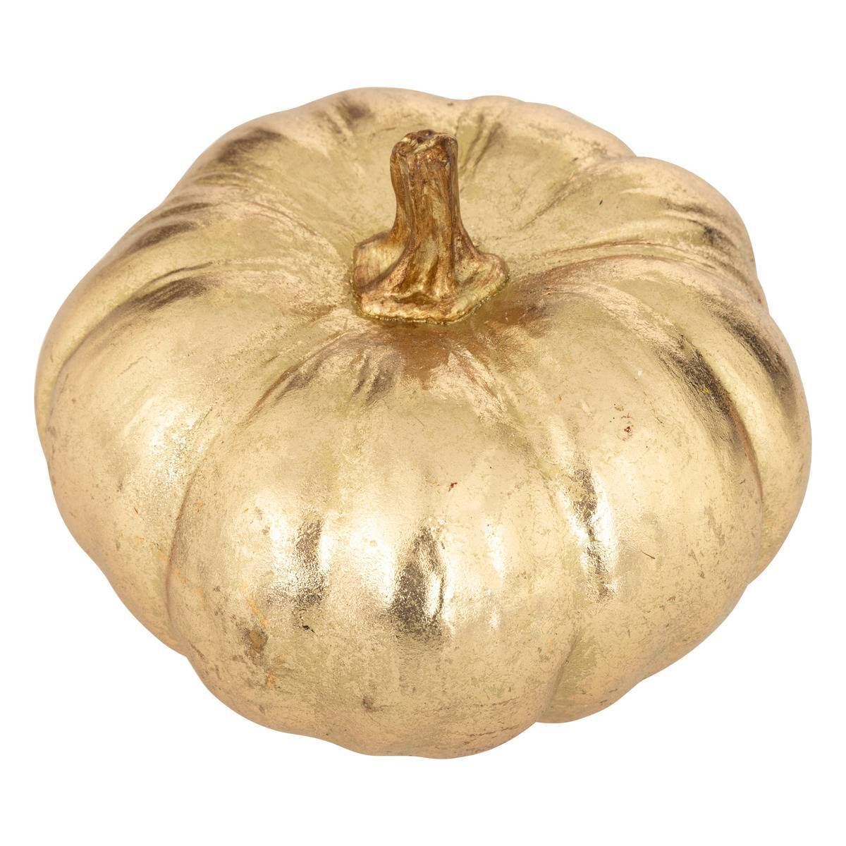 CITROUILLE RESINE OR L18,5CM ATMOSPHERA CREATEUR D'INTERIEUR