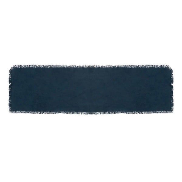 Chemin de Table «Maha» 38x140cm Bleu Canard Chemin de Table «Maha» 38x140cm Bleu Canard