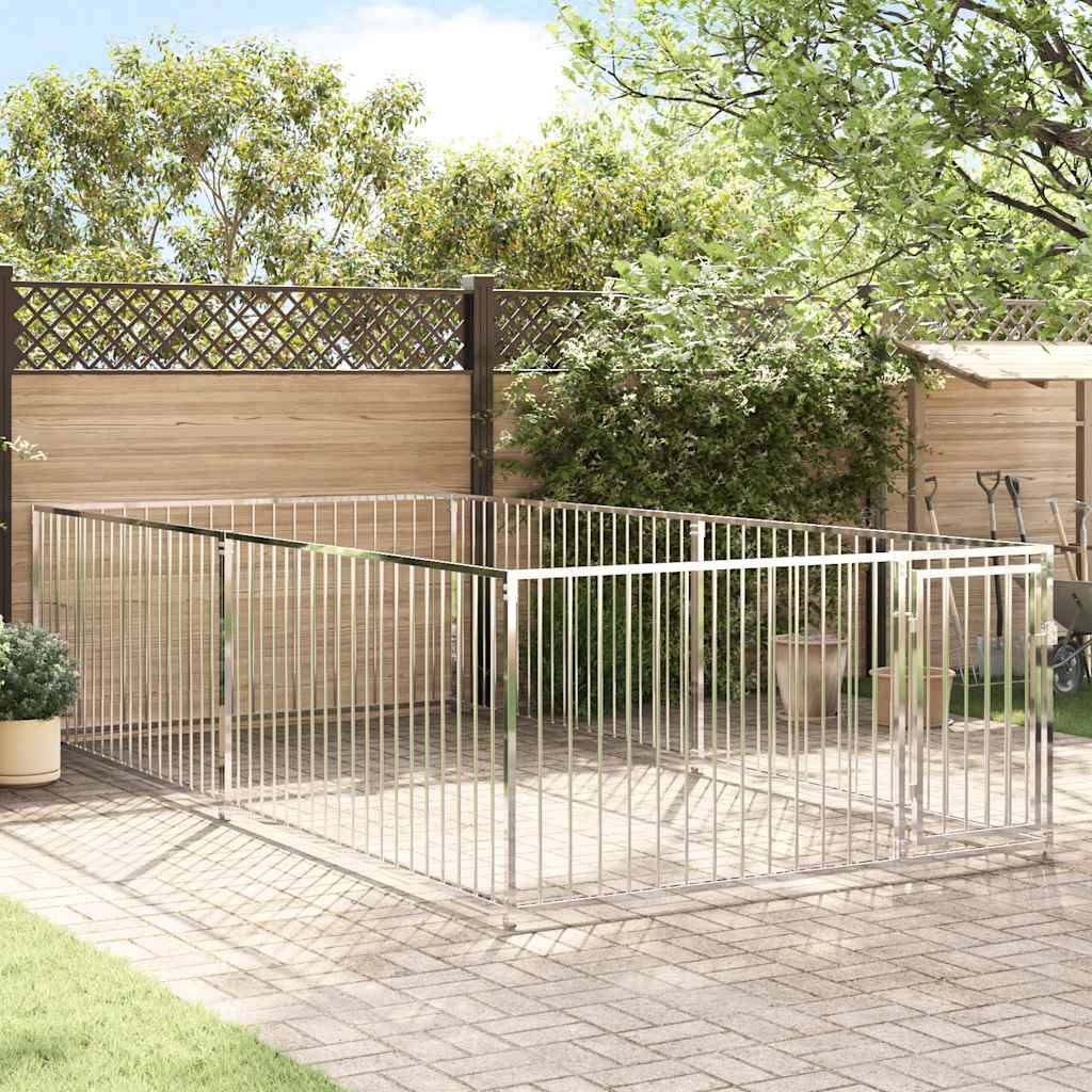 Chenil d'extérieur pour chiens 200 x 400 x 100 cm vidaXL 144490