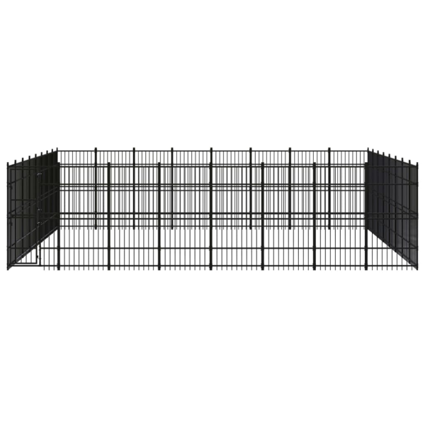 Chenil D’Extérieur Pour Chiens Acier 58,98 M² – vidaXL