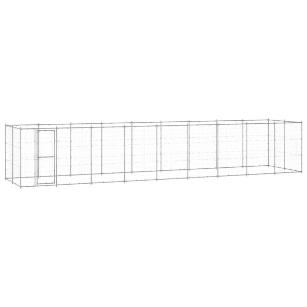 Chenil extérieur Acier galvanisé 21,78 m² vidaXL 3082311