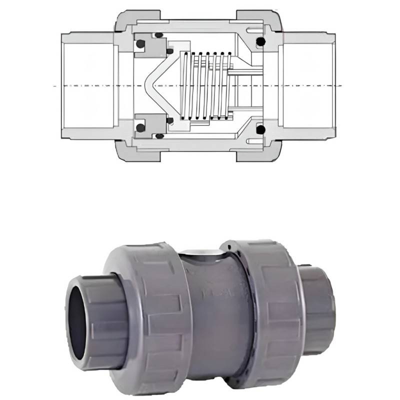 Clapet anti-retour à ressort Ø 63 mm