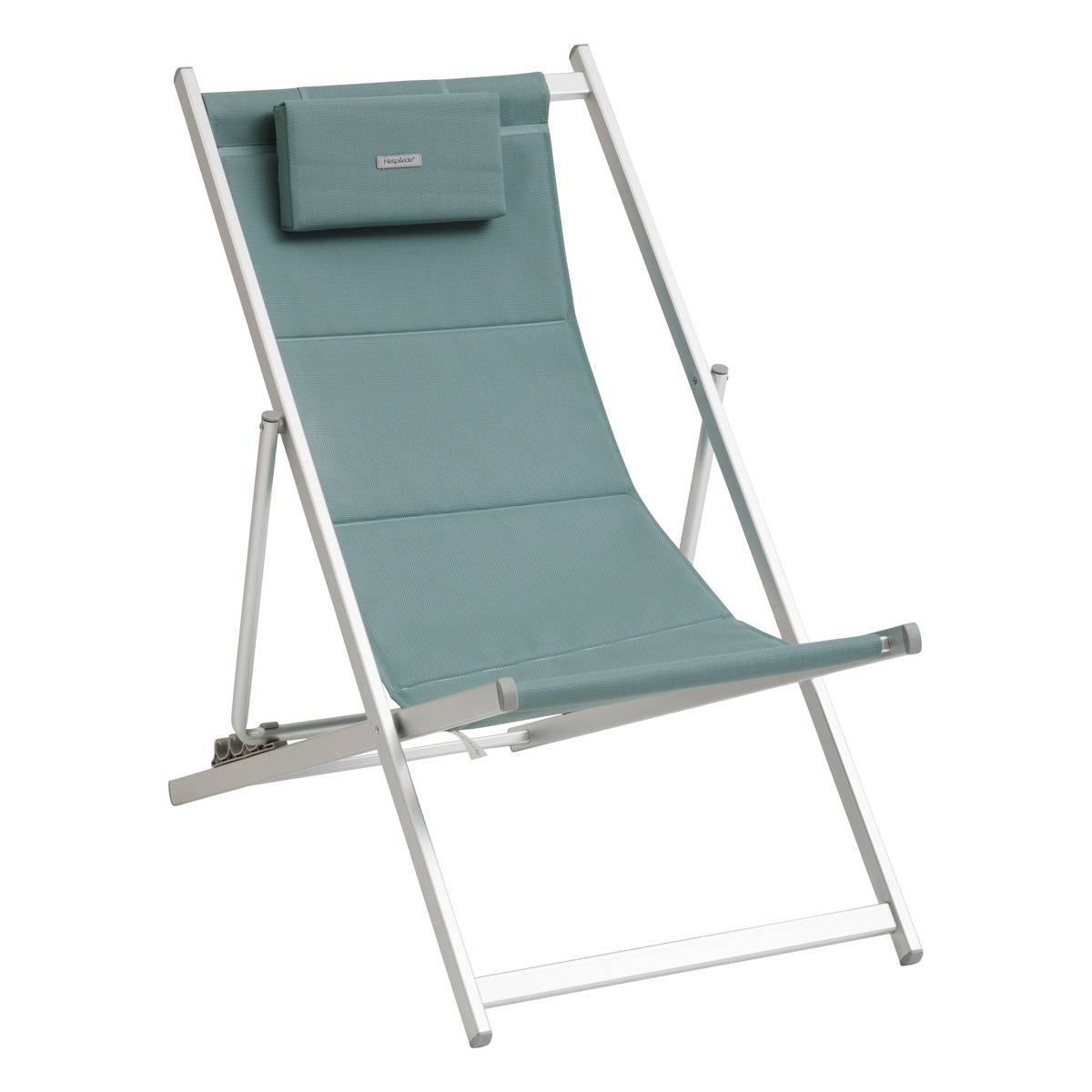 Chilienne de jardin "Honolulu" vert jade en aluminium satiné Hespéride