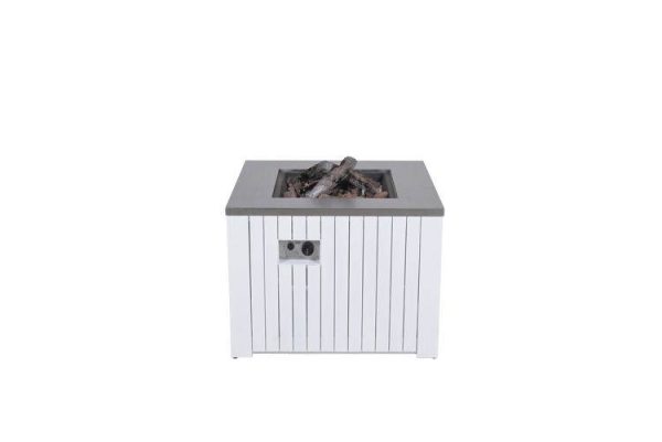 Cheminée Cozy Living Faro – blanc – aluminium – 80×80 cm – 50 Mb Cheminée Cozy Living Faro – blanc – aluminium – 80×80 cm – 50 Mb