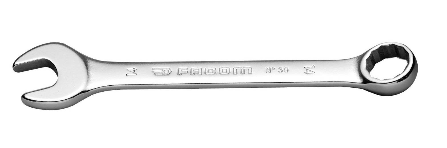 Clé mixte courte métrique diamètre 4mm longueur 77mm - FACOM - 39.4H
