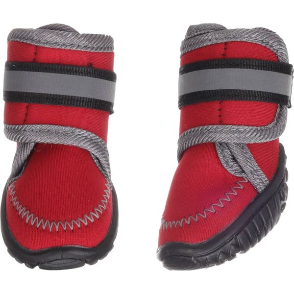 Chaussures Kajan Rouge XXS 5.8 x 4.6 cm. 2 pièces pour chien Chaussures Kajan Rouge XXS 5.8 x 4.6 cm. 2 pièces pour chien