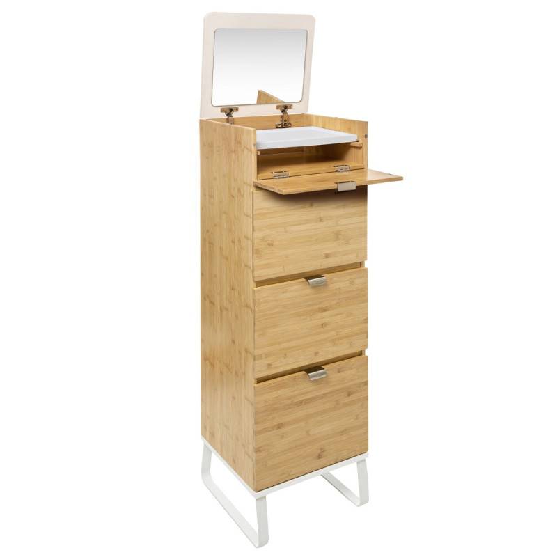 Chiffonnier en bambou avec miroir Levia 5five