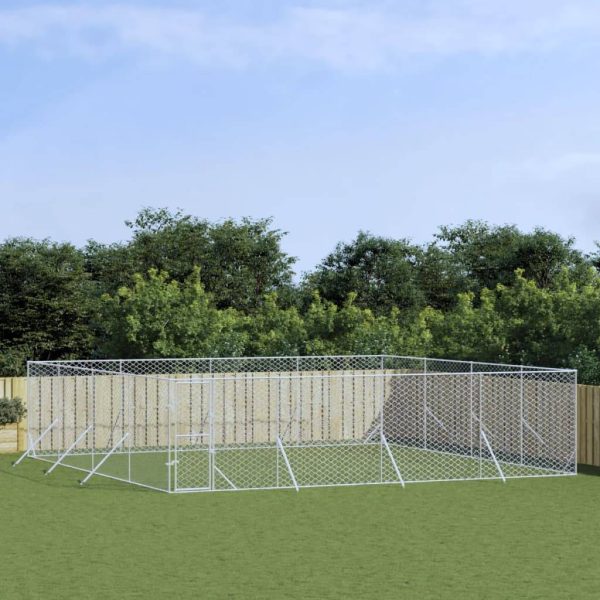 Chenil Extérieur Acier Galvanisé pour Chiens et Animaux Jardin 8x8x2 m – ComfortXL Outdoor Living Chenil Extérieur Acier Galvanisé pour Chiens et Animaux Jardin 8x8x2 m – ComfortXL Outdoor Living