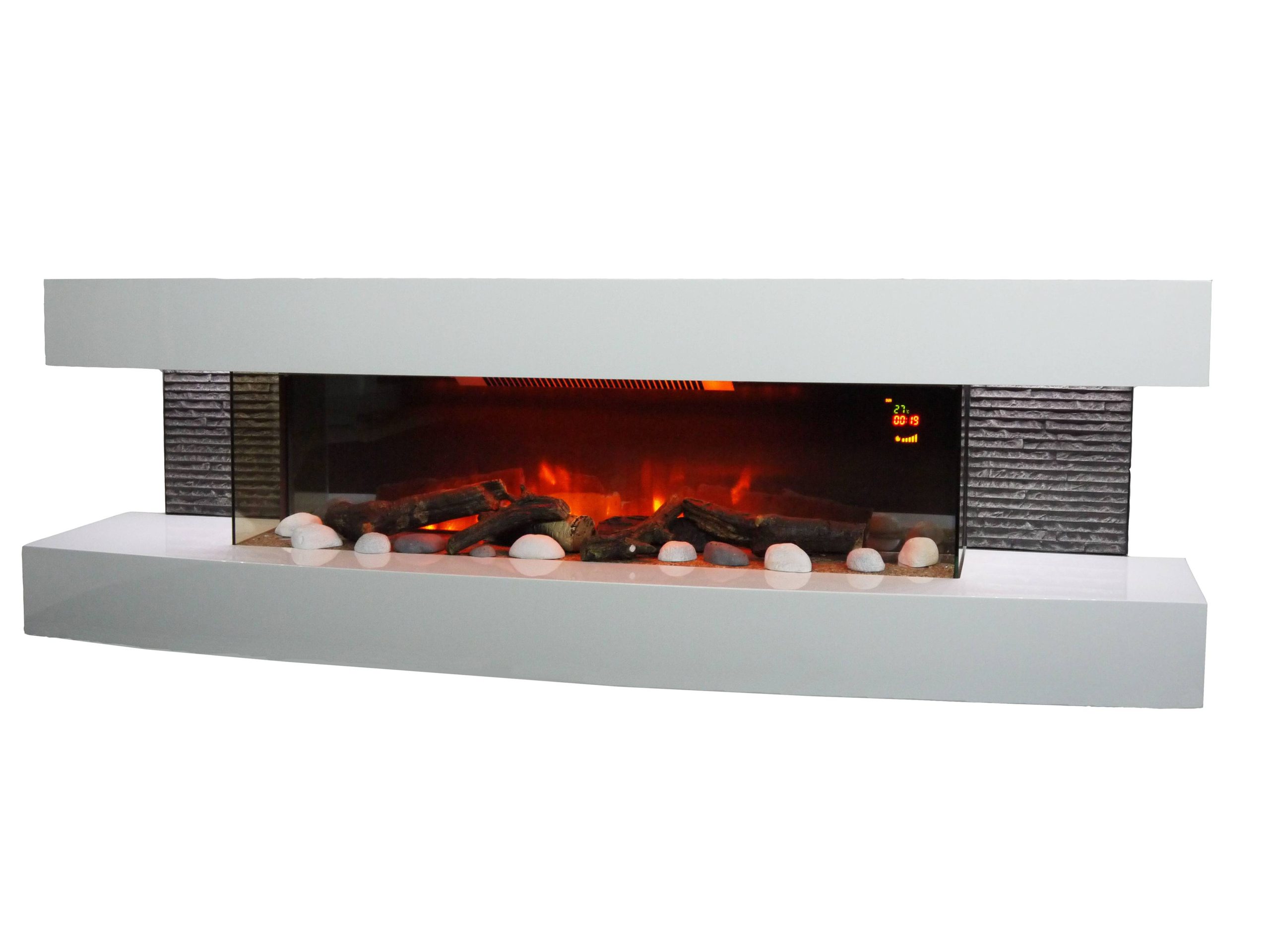 Cheminée électrique Murale Lounge 3XL 150 cm Effet Flammes LED Chemin'Arte