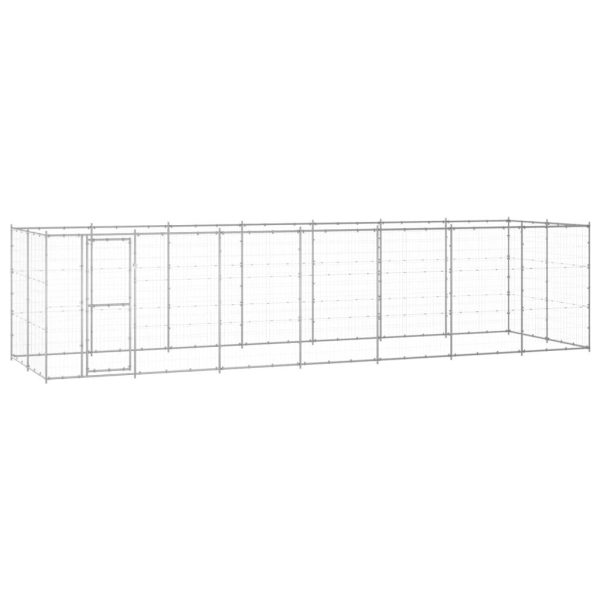 Chenil extérieur Acier galvanisé 16,94 m² vidaXL 3082310