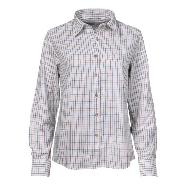 Chemise femme élégante carreaux coton ocre XS à 2XL Percussion Chemise femme élégante carreaux coton ocre XS à 2XL Percussion