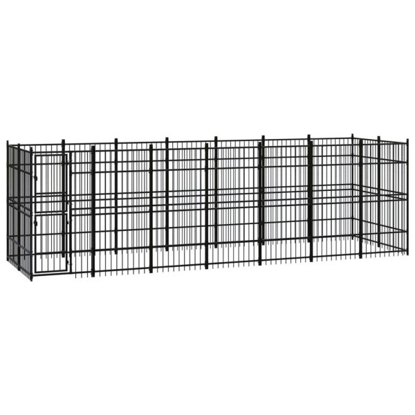 Chenil d’extérieur pour chiens Acier 12,9 m² vidaXL 3097961 Chenil d’extérieur pour chiens Acier 12,9 m² vidaXL 3097961