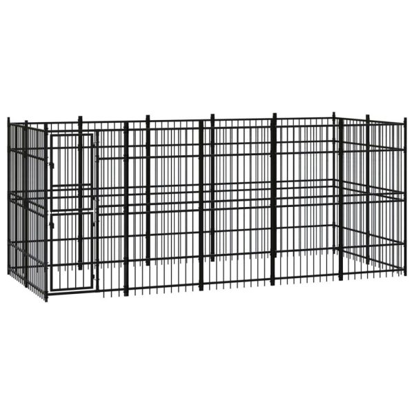 Chenil d’extérieur pour chiens Acier 9,22 m² vidaXL 3097959 Chenil d’extérieur pour chiens Acier 9,22 m² vidaXL 3097959