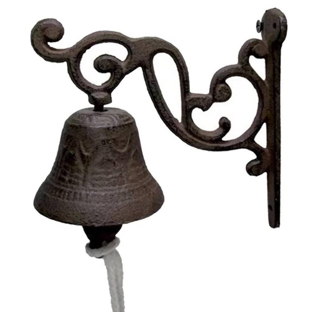 Cloche Murale- Vintage Fonte pour Porte Entrée Extérieur et Jardin - Living123