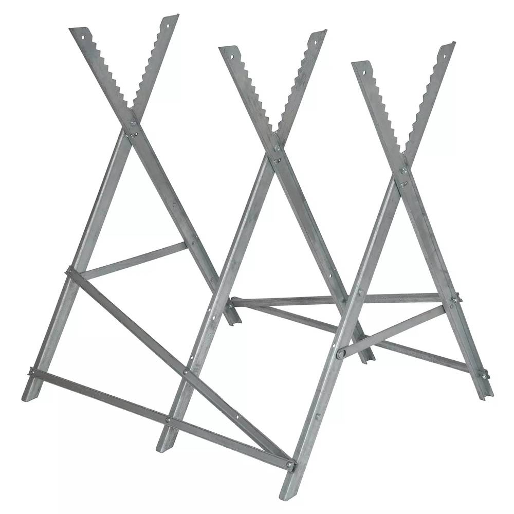 Chevalet de sciage renforcé - charge max 200kg - rondins Ø300mm - hauteur réglable - pliable Einhell