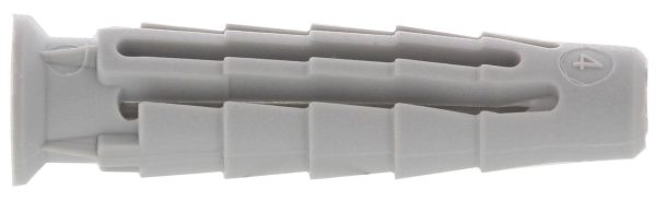 Cheville nylon universelle pour matériaux pleins et creux 6x30mm sans vis boîte de 100 – SPIT – 565643 Cheville nylon universelle pour matériaux pleins et creux 6x30mm sans vis boîte de 100 – SPIT – 565643