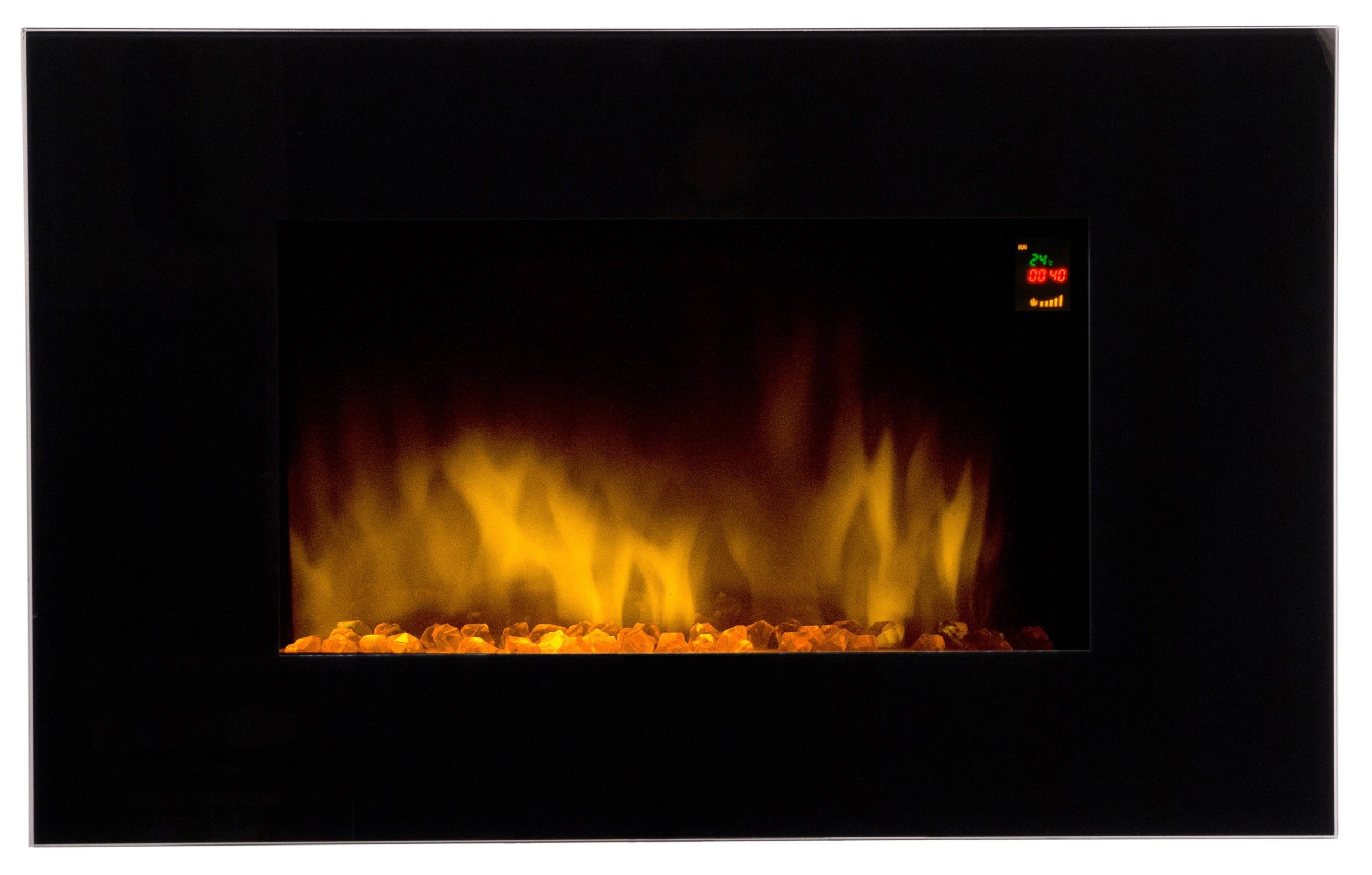 Cheminée électrique Murale Volcano 90 cm Effet Flammes LED Chemin'Arte