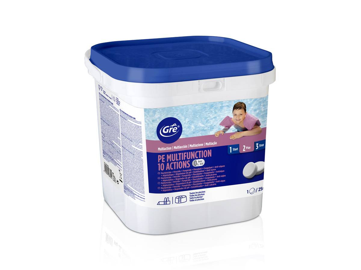 Chlore 10 actions sans acide borique 5 kg - Gré