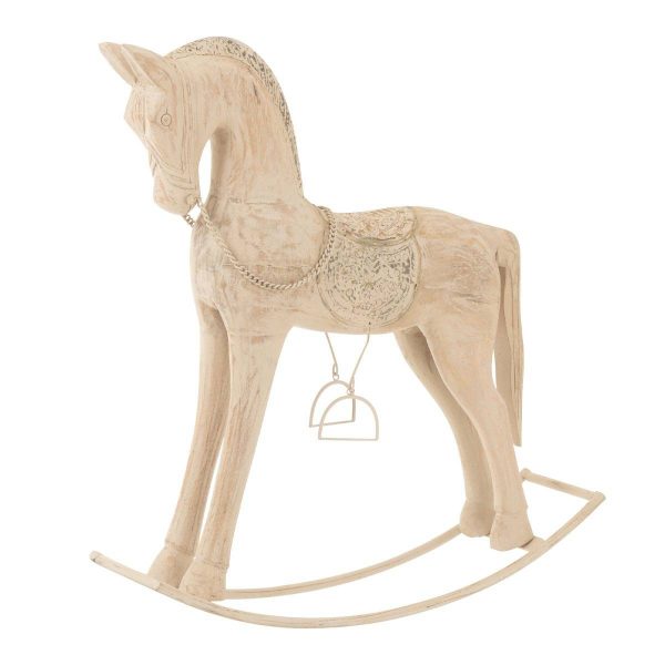 Cheval à Bascule en Bois «Wiley» 64cm Naturel Cheval à Bascule en Bois «Wiley» 64cm Naturel