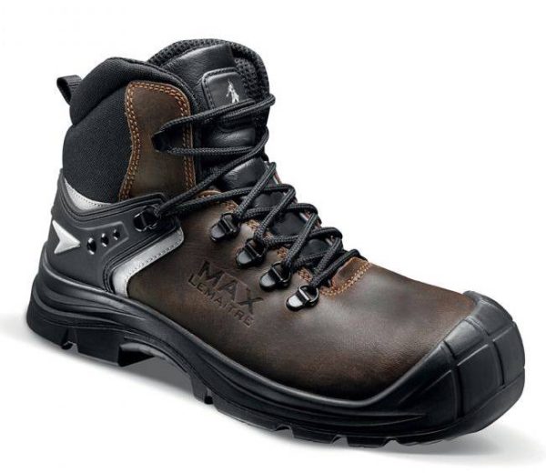 Chaussures de sécurité haute en cuir MAX UK S3 SRC marron 2.0 P40 – LEMAITRE SECURITE – MAUBS30BN.40