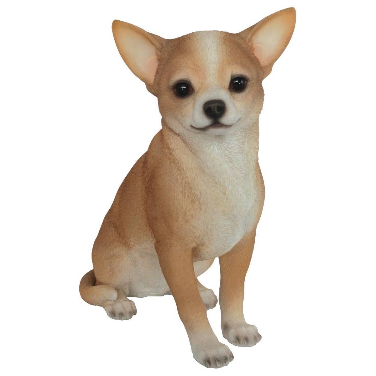Chihuahua assis en résine 23 cm