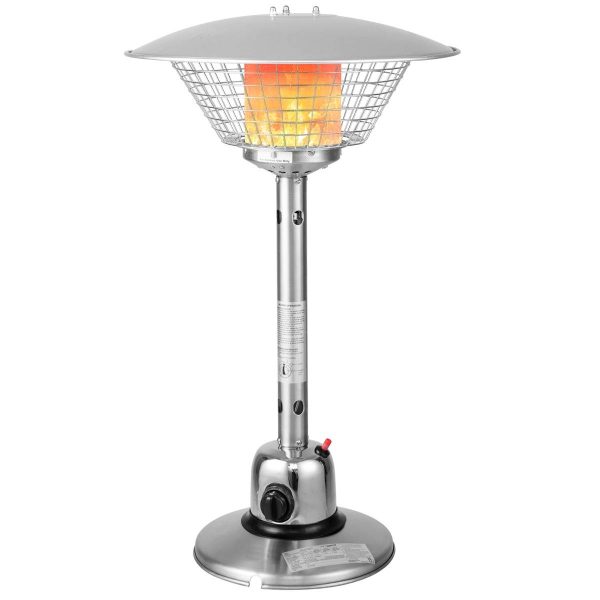 Cheminée de Table au Gaz Propane de 4000W Chauffage Extérieur Portable Protection Contre Basculement et Surchauffe avec 2 Réglages de Chaleur Cheminée de Table au Gaz Propane de 4000W Chauffage Extérieur Portable Protection Contre Basculement et Surchauffe avec 2 Réglages de Chaleur