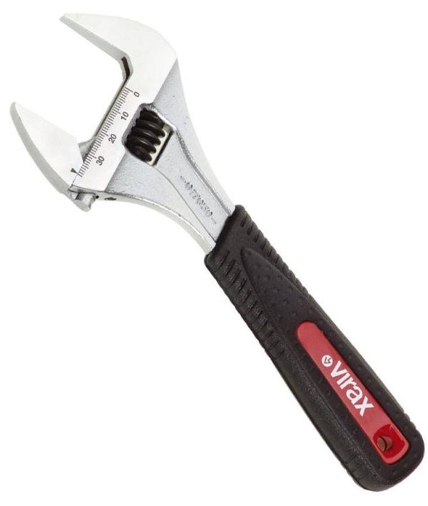 Clé à molette ouverture 39 mm extra-large 8′ VIRAX 215 mm – 017050 Clé à molette ouverture 39 mm extra-large 8′ VIRAX 215 mm – 017050