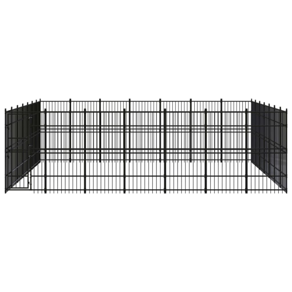 Chenil D’Extérieur Pour Chiens Acier 45,16 M² – vidaXL