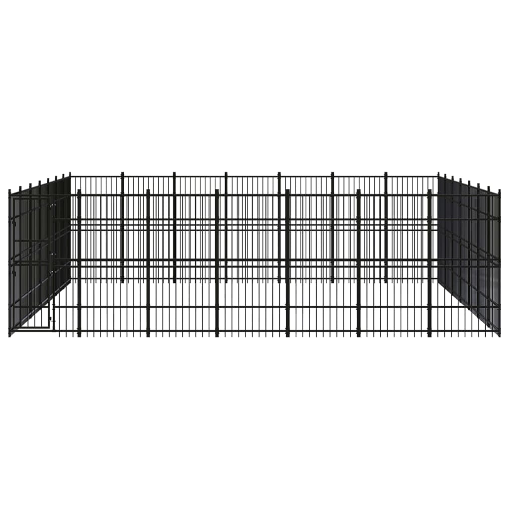 Chenil D'Extérieur Pour Chiens Acier 45,16 M² - vidaXL
