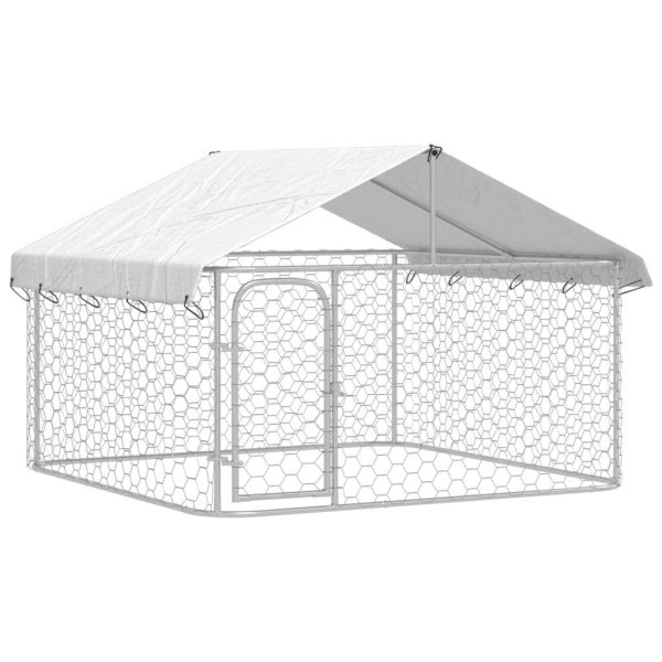 Chenil d’extérieur – Cage d’extérieur – Chenil de jardin avec toit 200x200x150 cm Chenil d’extérieur – Cage d’extérieur – Chenil de jardin avec toit 200x200x150 cm
