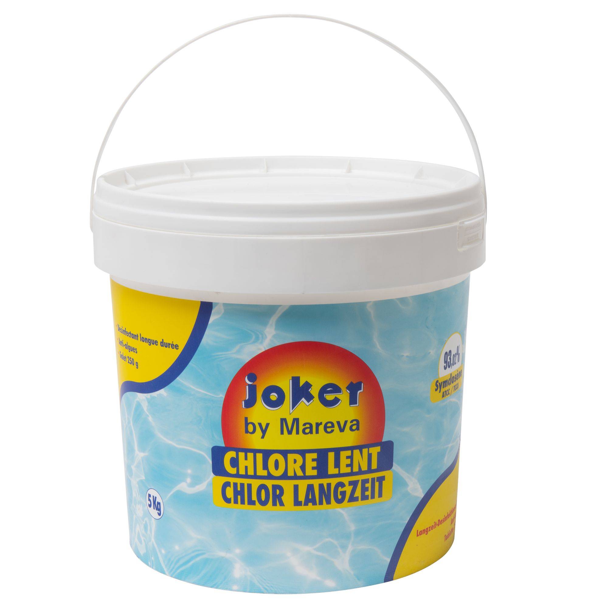 Chlore lent galets 250g en seau de 5 kg