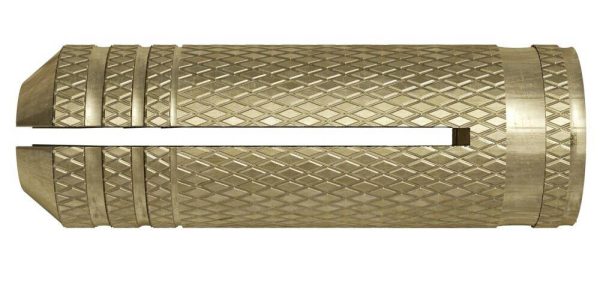 Cheville à expansion MS 4 x 15 en laiton pour vis à pas métrique boite de 100 – FISCHER – 26424