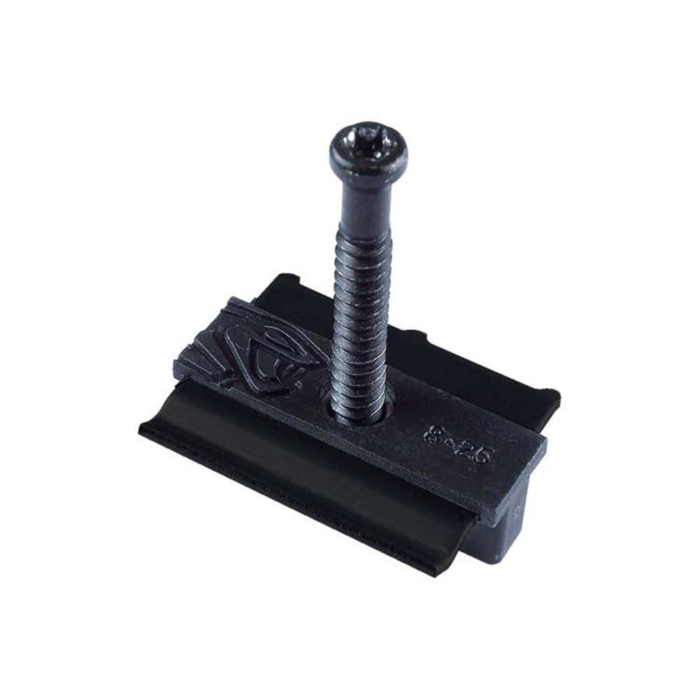 Clip Terrasse Bois HYBRID 8-25 - 90 clips + Vis 4x43mm - Pour Lames en Bois Exotique et Bois durs - Facile à Poser & Resistant