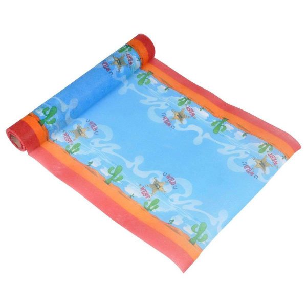 Chemin de Table Jetable «Cowboy» 28cmx5m Bleu Chemin de Table Jetable «Cowboy» 28cmx5m Bleu