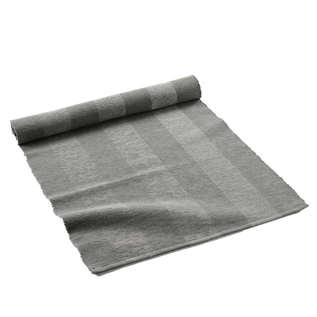 Chemin de Table en Coton "Eldora" 40x140cm Gris