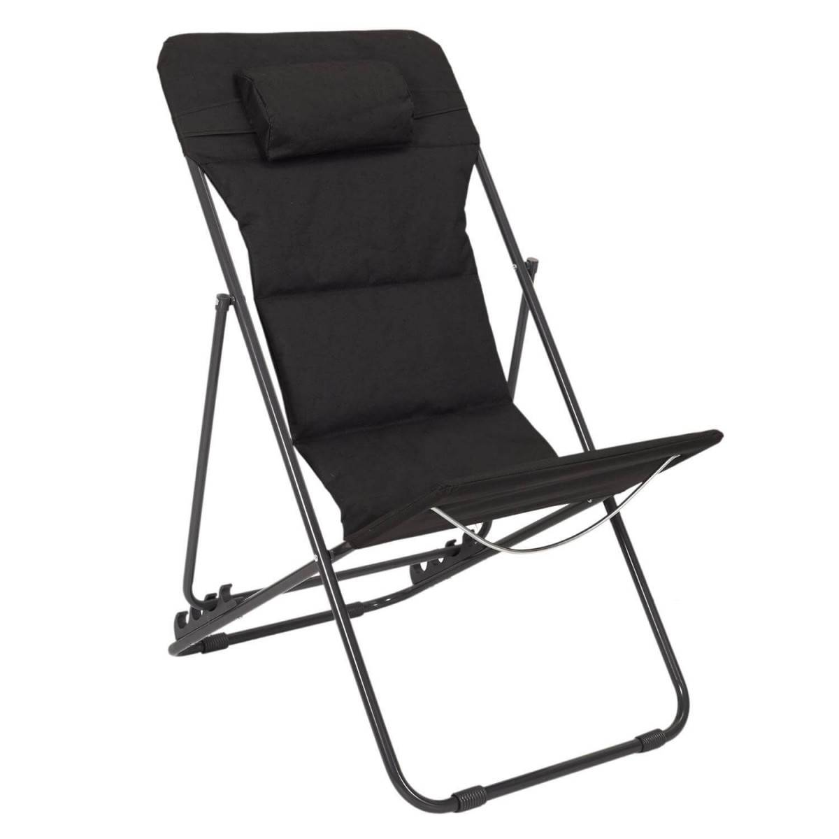Chilienne avec Têtière Tissu Noir - MALAM