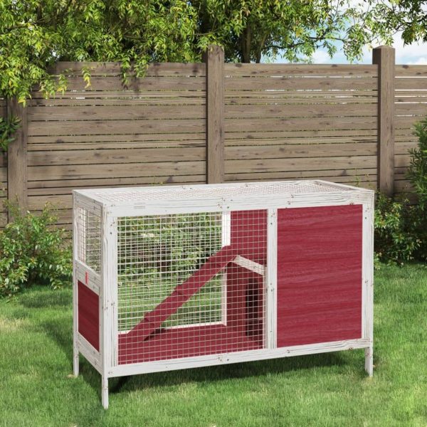 Clapier moka 103x44x69,5 cm bois de pin massif vidaXL 172298 Clapier moka 103x44x69,5 cm bois de pin massif vidaXL 172298