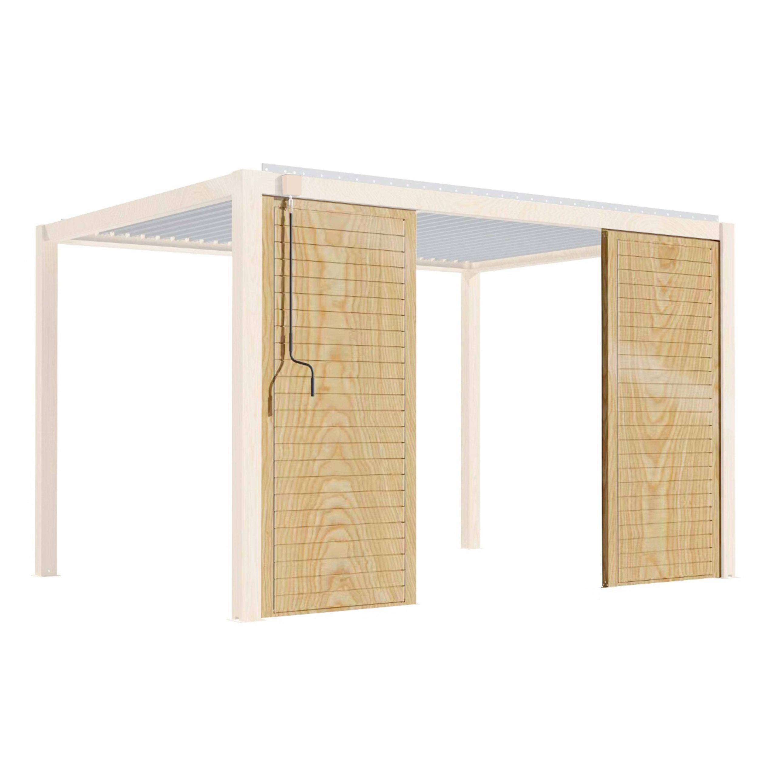Claustra bois pour pergola bioclimatique corato et sapri (2,39 x 1 m) Laviano - Oviala