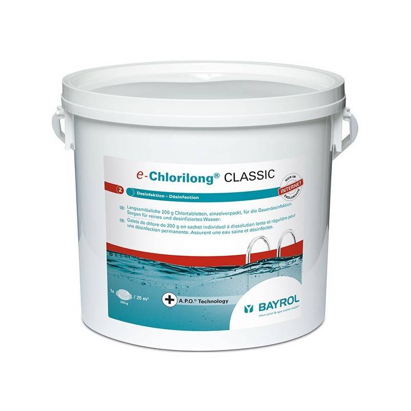 Chlore Bayrol Chlorilong Classic Entretien piscine - 10kg -