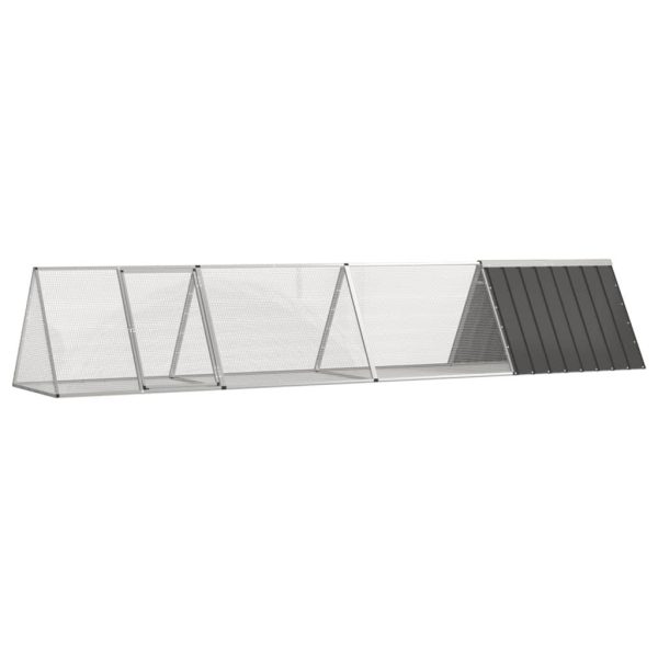 Clapier Anthracite 403,5×80,5×71 cm Acier galvanisé vidaXL 3106447