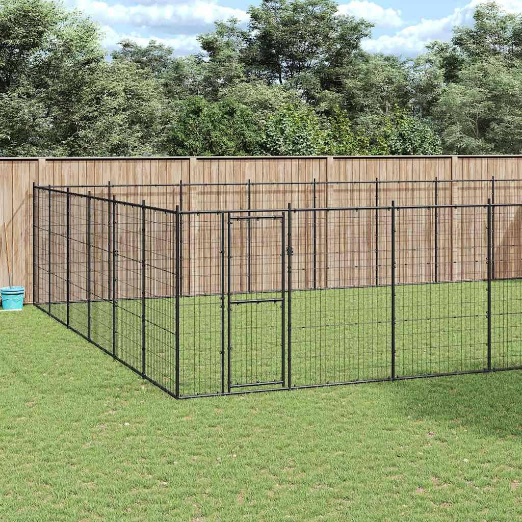 Chenil extérieur Acier 79,86 m² vidaXL 3082327