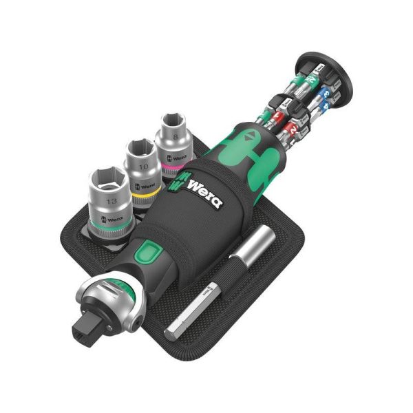 Cliquet de poche Zyklop 8009 Set 2, 18 pièces – WERA – 05004281001 WERA