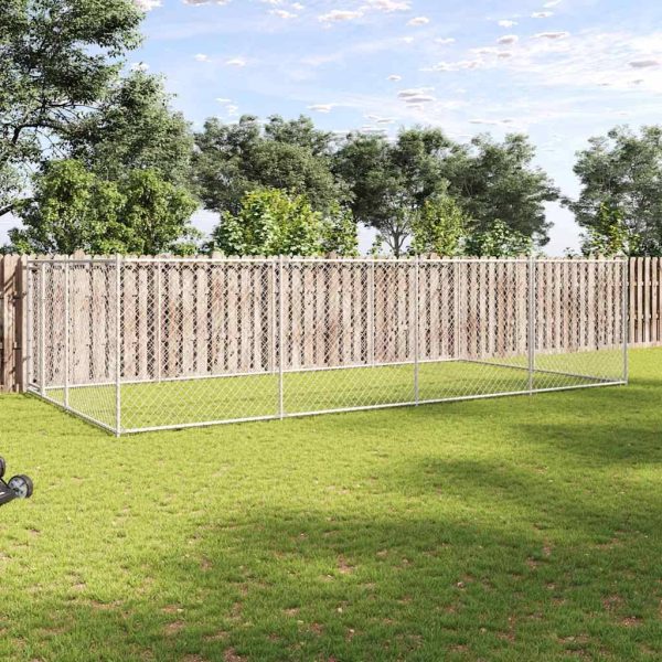 Chenil extérieur pour chiens 7,6 x 3,8 x 1,9 m vidaXL 144938 Chenil extérieur pour chiens 7,6 x 3,8 x 1,9 m vidaXL 144938