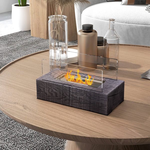 Cheminée de table bioéthanol portable effet pierre pour intérieur Gris – ComfortXL Outdoor Living Cheminée de table bioéthanol portable effet pierre pour intérieur Gris – ComfortXL Outdoor Living