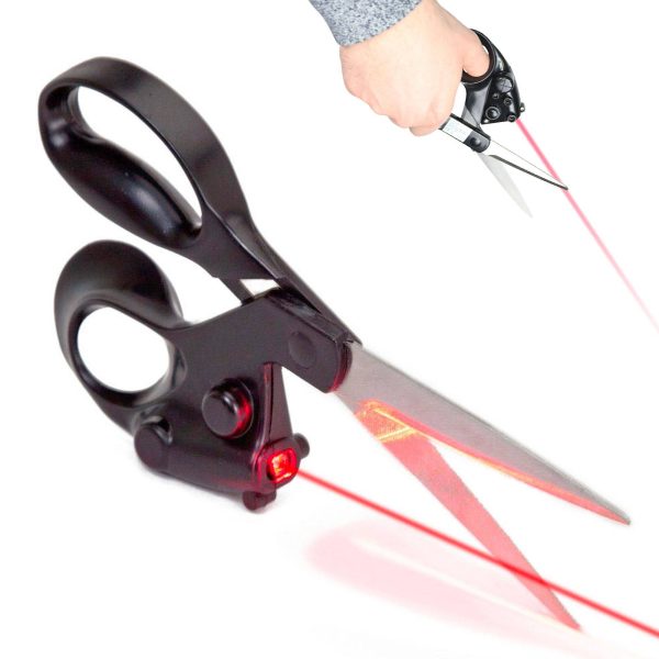 Ciseaux laser de précision – Découpe droite guidée – Bouton ON/OFF – Lames acier inoxydable Ciseaux laser de précision – Découpe droite guidée – Bouton ON/OFF – Lames acier inoxydable