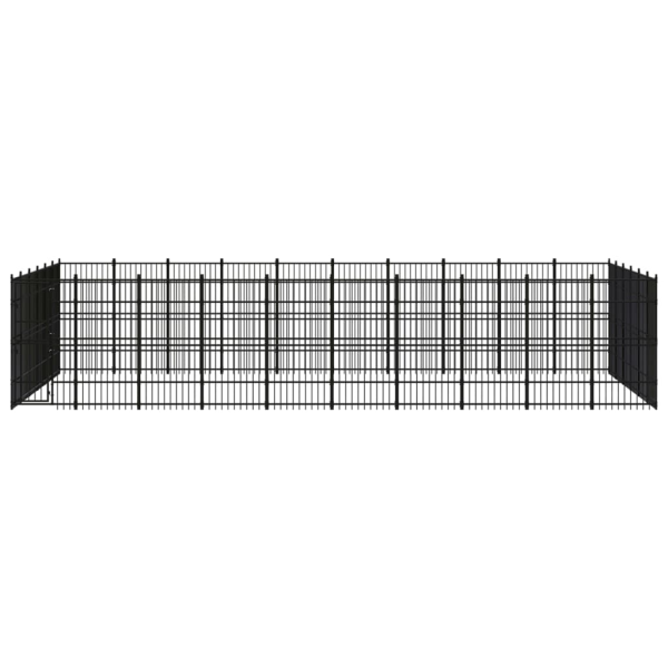 Chenil D’Extérieur Pour Chiens Acier 55,3 M² – vidaXL
