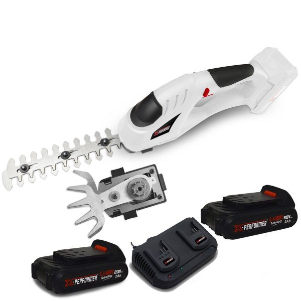 Cisaille de jardin Portative – Sculpteur de haies 2 EN 1 20V Xperformer XPCSTH20LI – 2 Batteries 2Ah et DOUBLE chargeur Cisaille de jardin Portative – Sculpteur de haies 2 EN 1 20V Xperformer XPCSTH20LI – 2 Batteries 2Ah et DOUBLE chargeur