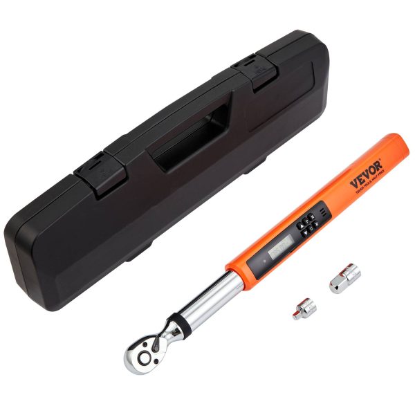 VEVOR Clé dynamométrique numérique 3/8″, 5-50 N.m, précision ±2%. 72 dents, LED, buzzer. VEVOR Clé dynamométrique numérique 3/8″, 5-50 N.m, précision ±2%. 72 dents, LED, buzzer.