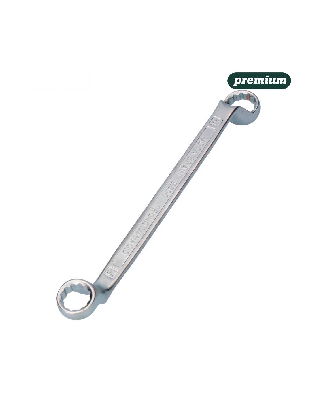 Clé à Coude Striée 20x22mm Double Embout Coudé Strié Pour Couple élevé - Mota Herramientas