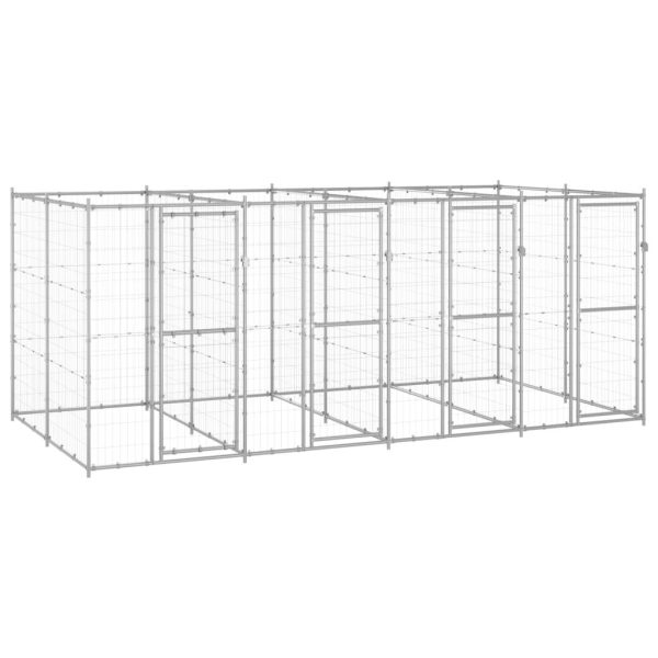 Chenil extérieur Acier galvanisé 9,68 m² vidaXL 3082284 Chenil extérieur Acier galvanisé 9,68 m² vidaXL 3082284